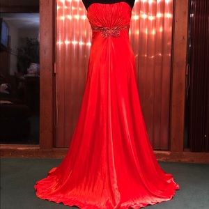 Shimmer by Bari Jay Dress - Orange